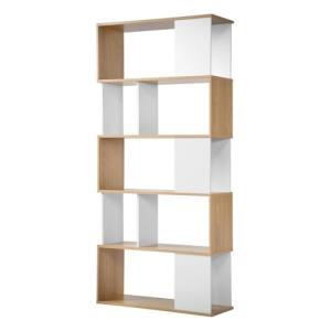 Casâme Biblioteca Decoración Blanca Y Roble - L80 X H173,5…