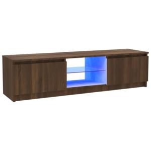 vidaXL Mueble de TV con Luces LED Armario Pared Consola Dec…