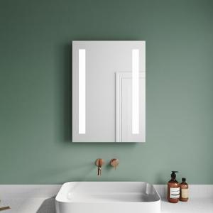 SUNXURY Espejo de baño LED de 45 x 60 cm, espejo de baño co…