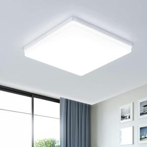 EASY EAGLE LED Lámpara de Techo 48W 4800LM Moderna Cuadrada…