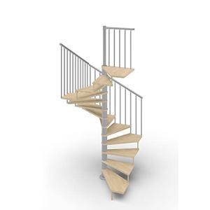 Escalera de caracol de planta cuadrada 105 x 105 cm. TEKLA…