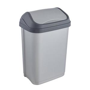 Keeeper Cubo de basura Swantje con tapa basculante, 10 L, p…