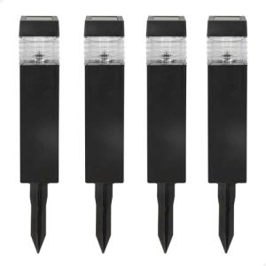 AKTIVE 61563, Pack de 4 Balizas de jardín solares Led, Esta…