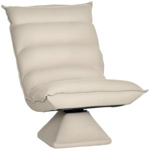 HOMCOM Sillón Giratorio 360° con Respaldo reclinable, diseñ…