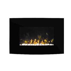 Dimplex Artesia ART20,Chimenea de pared curvada, color negr…