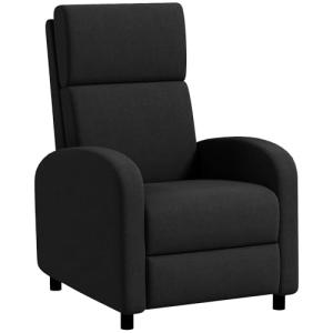 HOMCOM Sillón Relax Reclinable Manual Sillón Relax Tapizado…