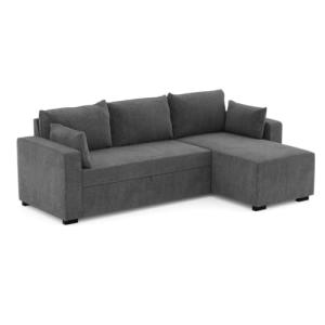 BUDWING Leah, Sofa Cama Esquinero Gris Oscuro - 4 plazas -…