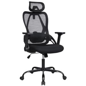 Silla Ergonómica de Oficina con Respaldo Transpirable y Apo…