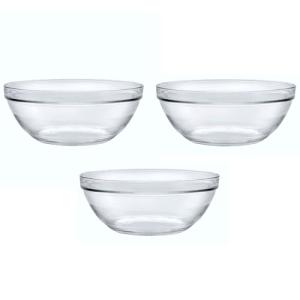Acan Tradineur - Pack de 3 cuencos redondos de vidrio, mode…