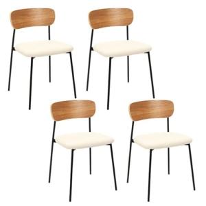 HOME DECO FACTORY, HD7621, Lote de 4 buclette Loki, Natural…