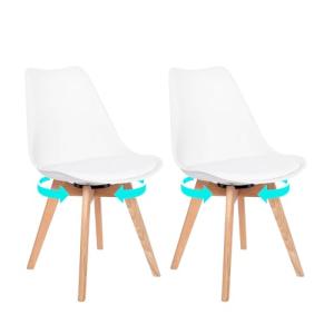 EGGREE Pack de 2 Sillas de Comedor Giratoria, Silla Girator…
