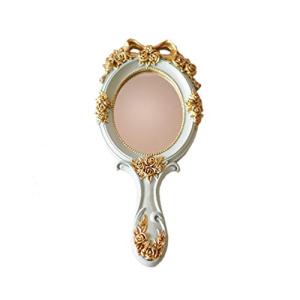 Espejo de mano vintage de oro rosa, compacto, regalo para m…
