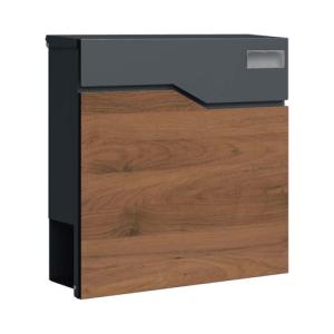 SCHARTEC® Buzón SPB-7 de madera, diseño oscuro y antracita,…