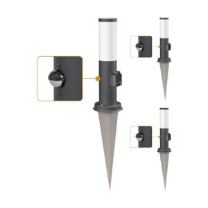 ledscom.de 3 pzas. luz de bolardo PORU Sensor con pica de t…