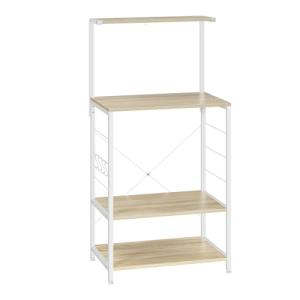 WOLTU Estantería de Cocina con 3 Escalera metálico Estante…