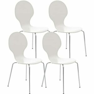CLP Set 4X Sillas de Visita Diego Apilable I Juego de 4X Si…