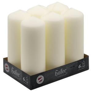 Hofer Velas de pilar, paquete de 6 unidades, 54 horas de co…