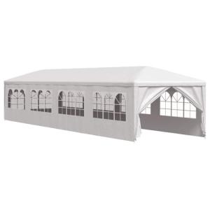 vidaXL Marquesina de jardín 3x12 m Blanca