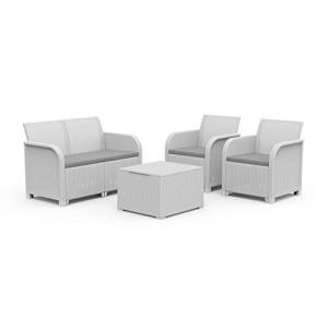 Keter Rosalie Lounge Set White
