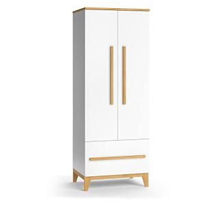 VitaliSpa Armario de Ropa para niños Malia, Blanco/Roble, 7…