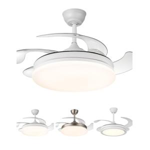 Jardin202 - Ventilador de Techo LED con 4 Aspas 3500-4000-6…