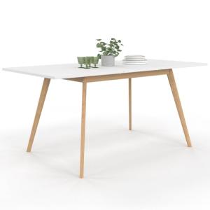 IDMarket – Mesa escandinava extensible rectangular Inga 4-8…