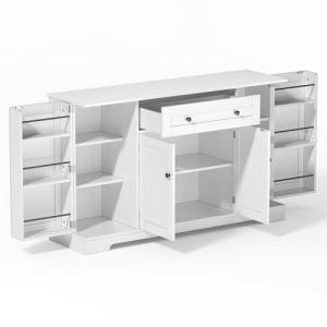 KecDuey Armario de cocina multifuncional de 138 cm, aparado…