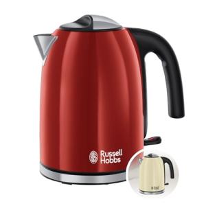Russell Hobbs Hervidor Flame, 1,7 L, Filtro Extraíble y Lav…