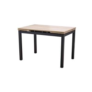 Genérico MERKAHOME - Mesa Cocina Extensible Roble y Negro 1…