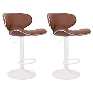 CLP Set De 2 Taburetes Las Vegas Tapizados En Simil Cuero I…