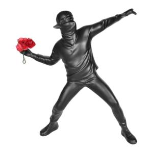 Estatua de Banksy Figura, Banksy Escultura El lanzador de f…