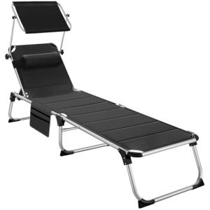 TecTake® Tumbona Jardín Exterior de Aluminio, Tumbona Plega…