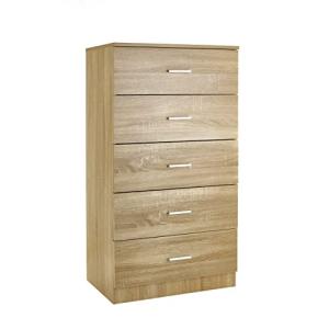 Baroni Home Cajonera de 5 cajones de Nobilitado, Mueble Mod…