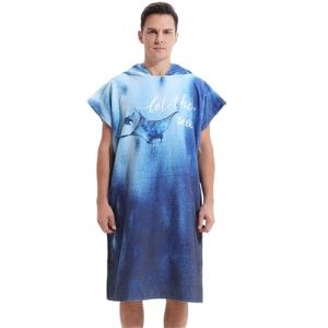 LOMTRATS Poncho de Surf de Secado rápido, Toalla Cambiante,…