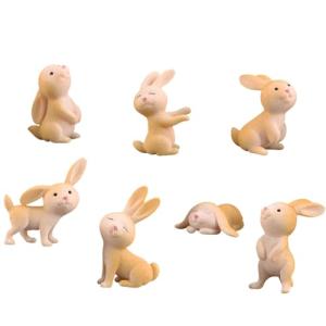 7 Piezas Adornos de Pascua Conejito de Pascua Mini Decoraci…