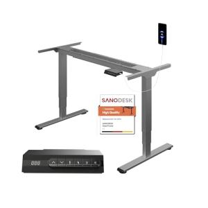 SANODESK EC4 Escritorio Elevable con 2 Motores con USB, Mes…
