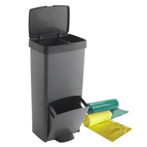 Pack Cubo de basura o reciclaje 70L, VERTICAL, 2 Compartime…