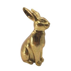 Dekohelden24 Conejo Dorado de polirresina, Conejo de Pascua…