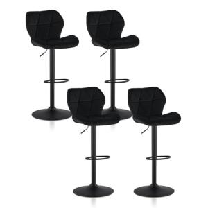 TUKAILAI Juego de 4 taburetes giratorios de cocina para des…