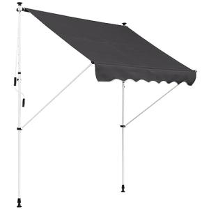 Outsunny Toldo Manual Retráctil 2x1,5 m Toldo Exterior Terr…