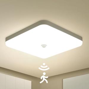 Combuh 25 cm Plafon Led con Sensor de Movimiento Interior,…