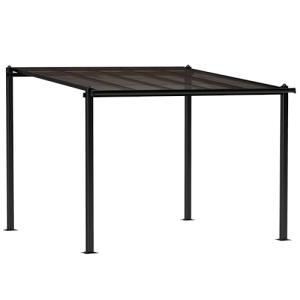 Outsunny Pérgola jardín exterior aluminio 3 x 3 m pérgola i…