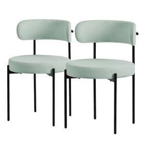 ML-Design Juego de 2 Sillas de Comedor Asientos Tapizados e…