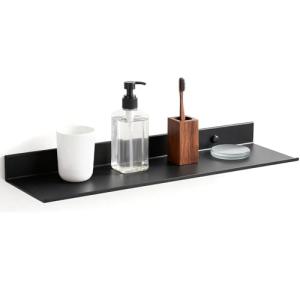 VGECEE Estanteria Negra Pared 40cm Baldas Flotantes Pared N…