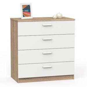briebe Cómoda Dormitorio, Cajonera 4 Cajones, Sinfonier 78x…