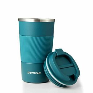 GEMFUL Taza de Café para Llevar sin BPA Aislamiento de Dobl…