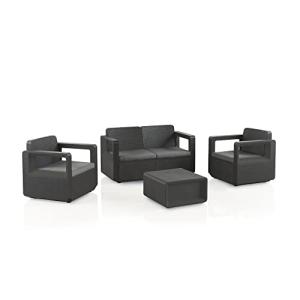 Conjunto muebles de jardín venus confort grafito