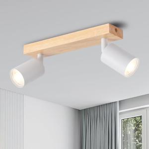 ANWIO Lámpara Techo Focos, 2 Focos Led Interior Techo Base…