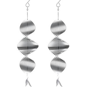 DECEED 2 molinillos de viento de acero inoxidable con forma…