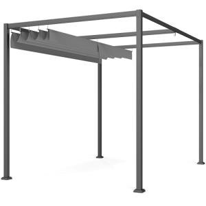 Outsunny Pérgola 3x2 m Cenador de Jardín Pabellón de Diseño…